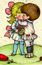 Gif animé amour bisou